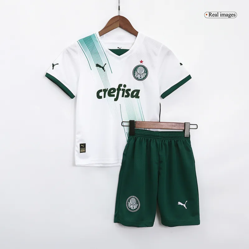 Kids SE Palmeiras 2023/24 Away Jersey Kit Replica