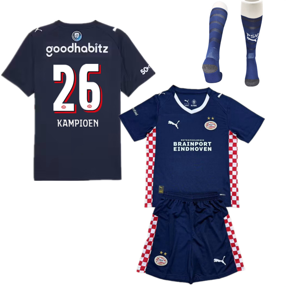 PSV Eindhoven Champion Away Kids Suit & Socks 25/26