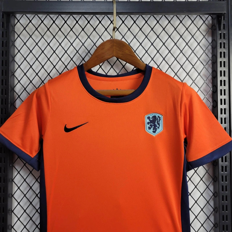 Netherlands Euro 2024 Home Kids Suit