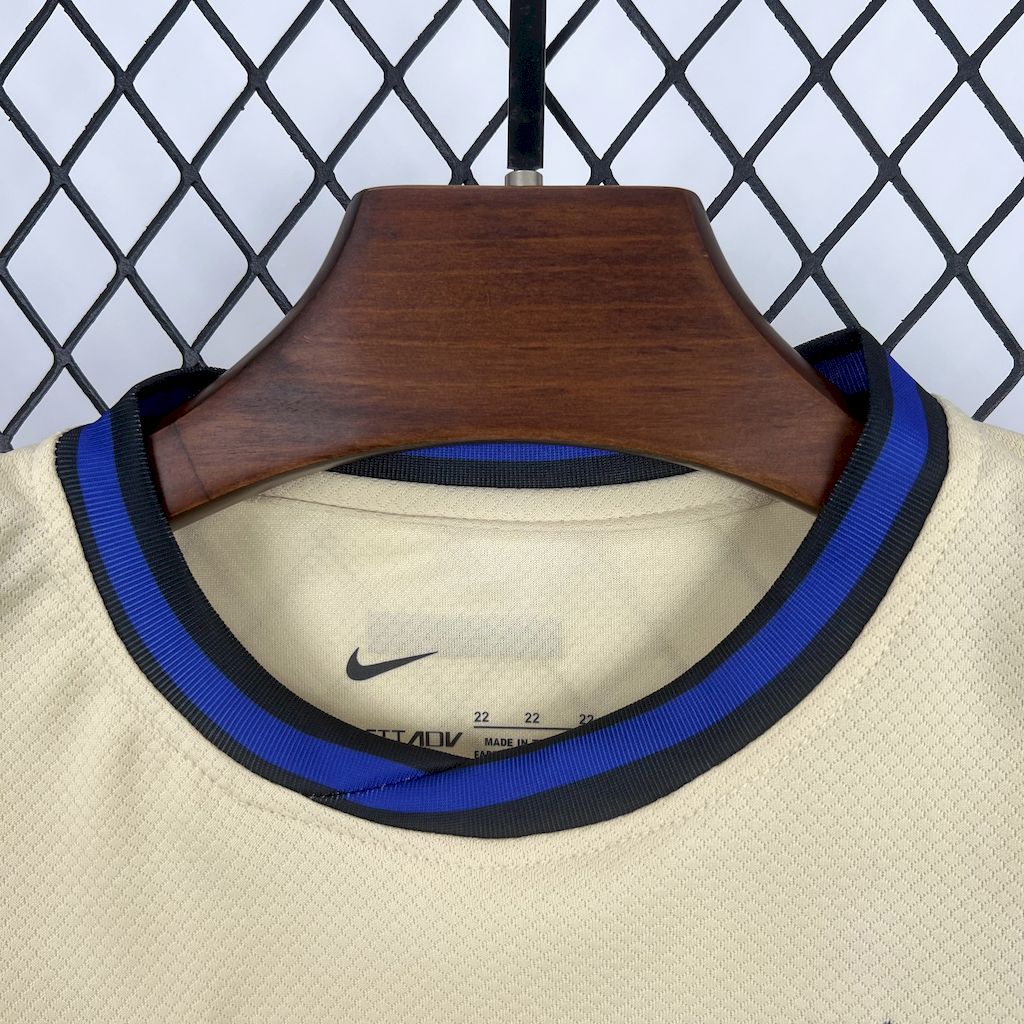 Barcelona away kids football jersey 2025-26 kit