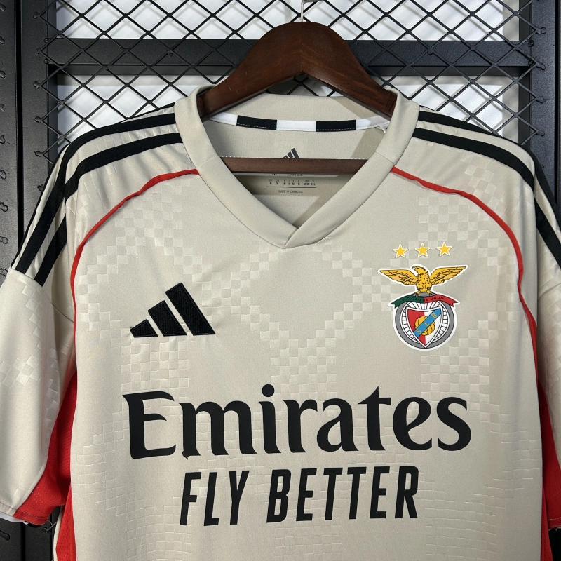 Benfica Away Soccer Jersey 2025-26 Fan Version