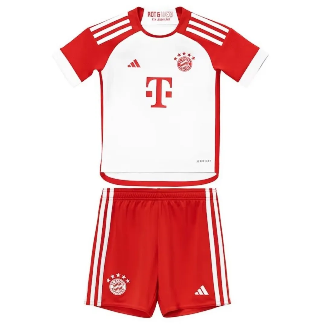 23-24 Kids Bayern Munich Home Jersey Kit(Jersey+Shorts+Socks)