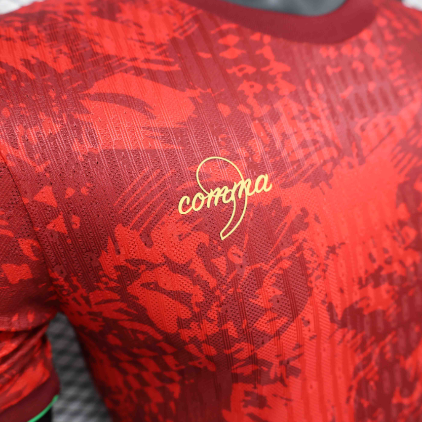 2025 Portugal Red Flower Special Edition Player Version Shirt