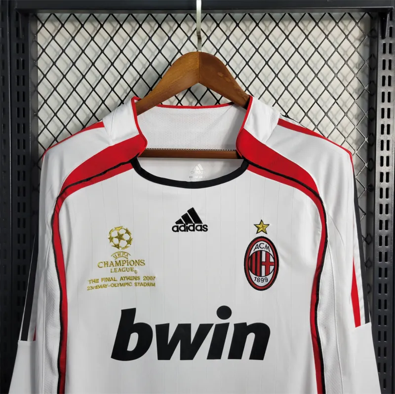 06-07 AC Milan UCL Final Retro Jersey Away Long Sleeve