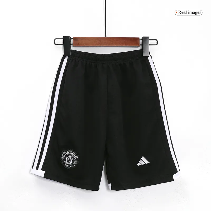 23-24 Kids Manchester United Away Jersey Kit