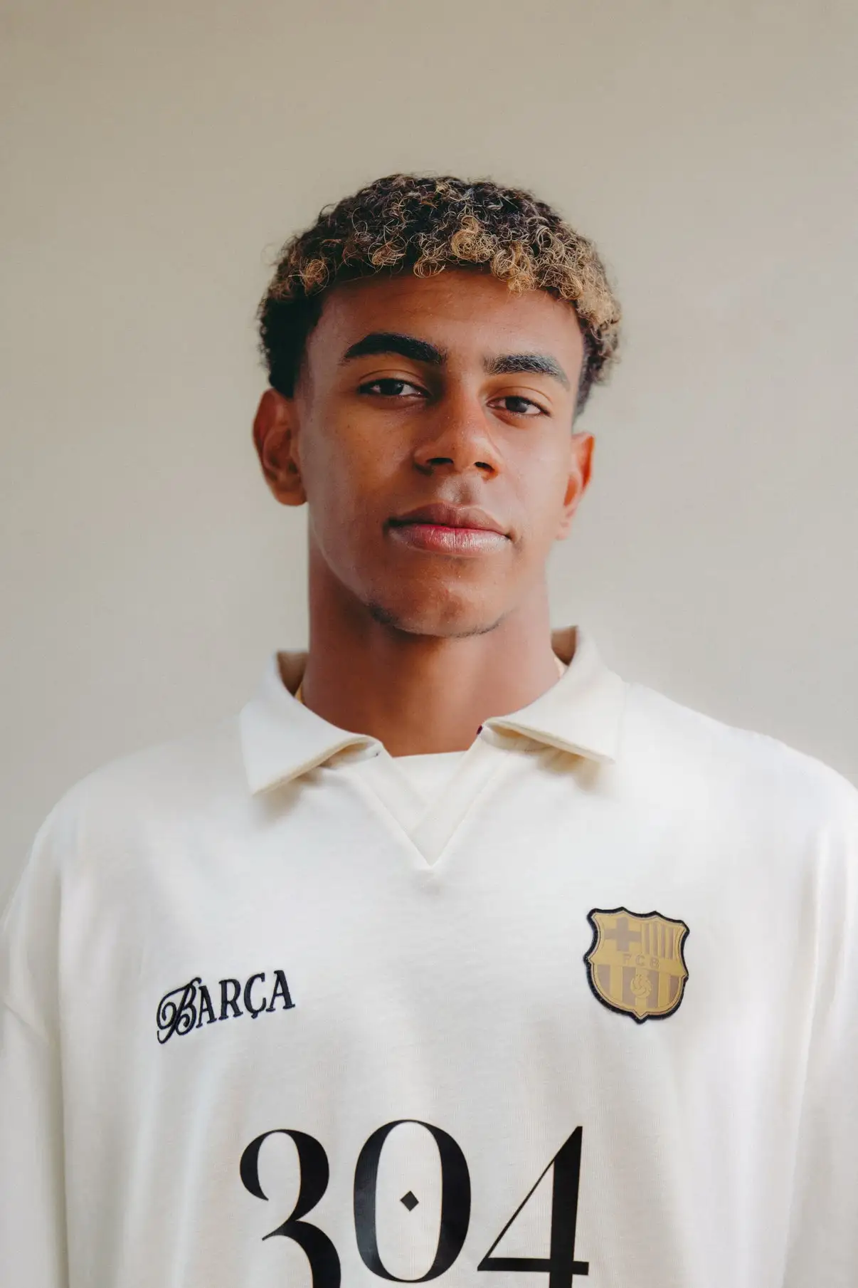 Barcelona Lamin Yamal commemorative white 304 POLO Shirt 24-25