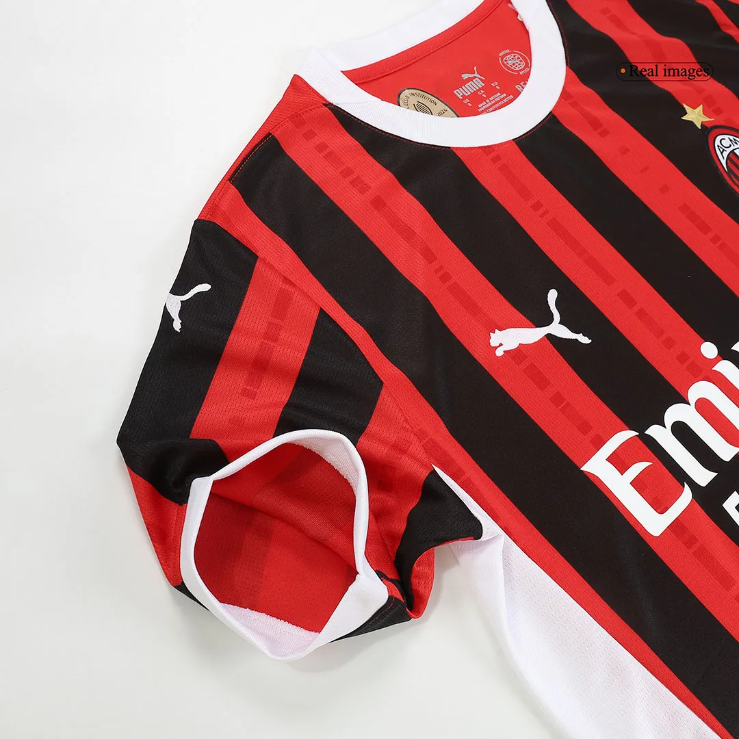 Kids AC Milan Home Jersey Kit 2024-25 Youth Apparels
