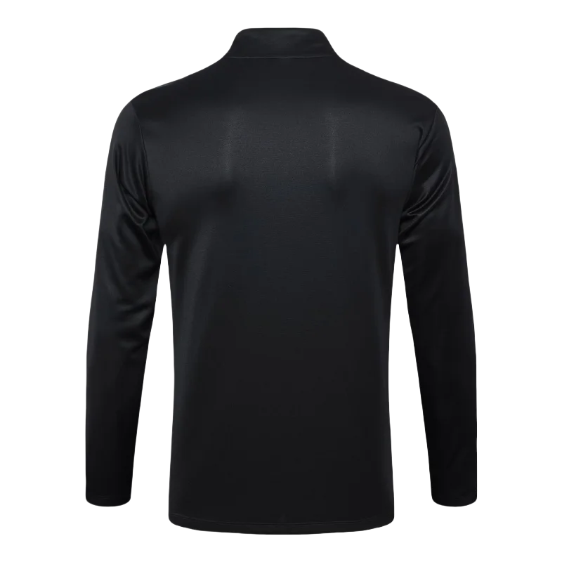 2024/2025 Al-Nassr Half-Pull Training Suit Black Football Shirt