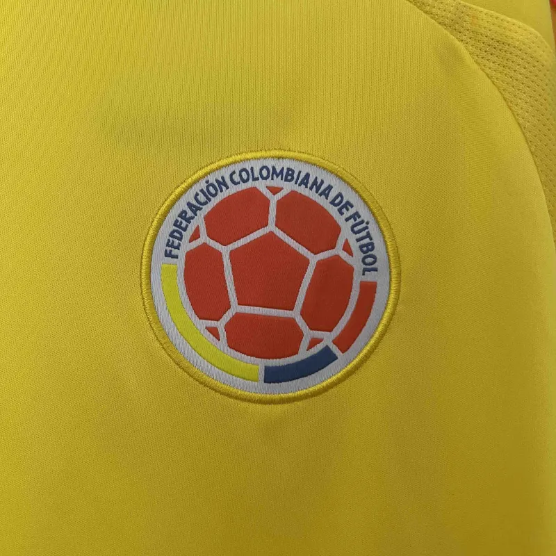 Colombia Nation Home L.Díaz #7 James #10 Football Jersey Copa America 2024