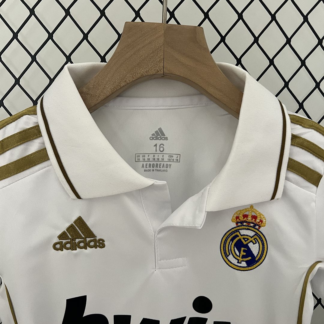 Real Madrid 11-12 Home Retro Kids Kit Soccer Jersey
