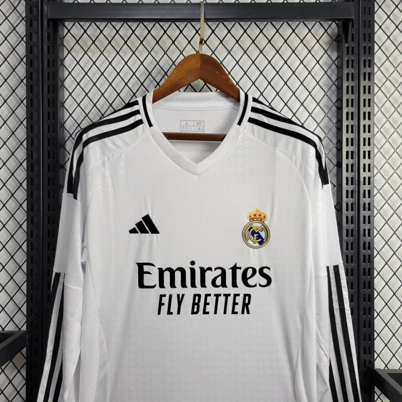 Real Madrid Home Man Long Sleeve Jersey 24/25