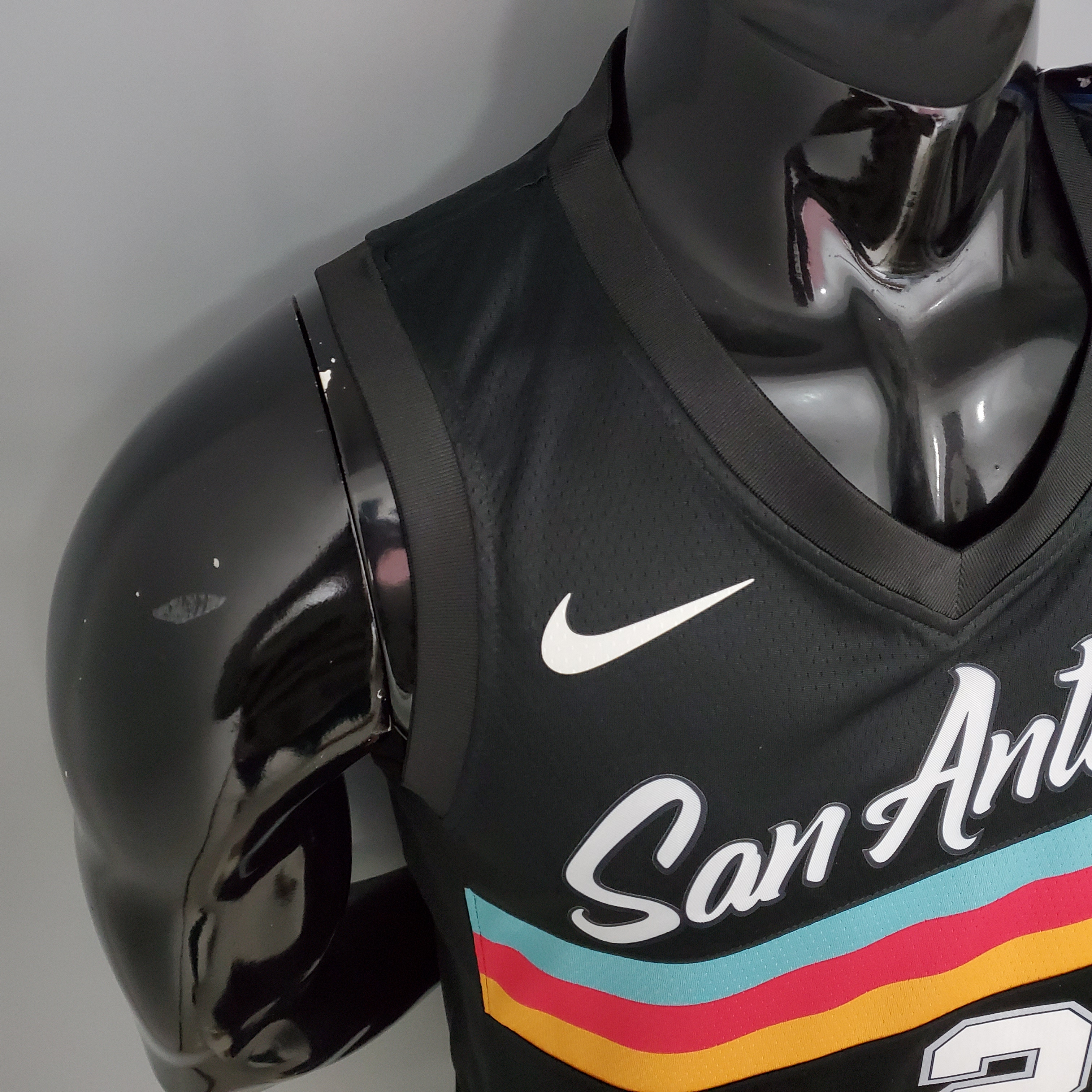 Manu Ginobili San Antonio Spurs City Edition Swingman Jersey Black