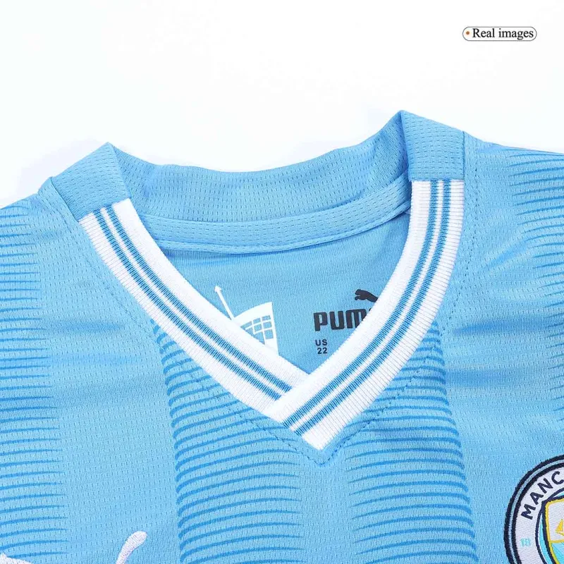 2023/24 Kids Manchester City Home Jersey Kit