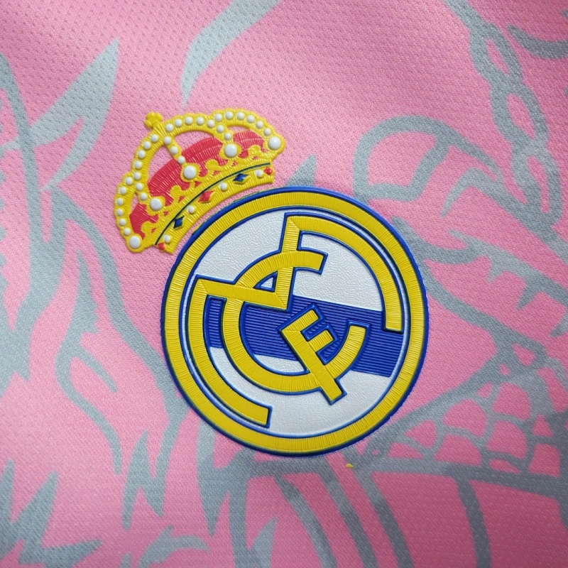 23-24 Real Madrid Chinese Dragon Pink Football Shirt