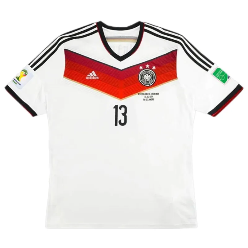 2014 Germany 4 Star Retro Jersey Home World Cup