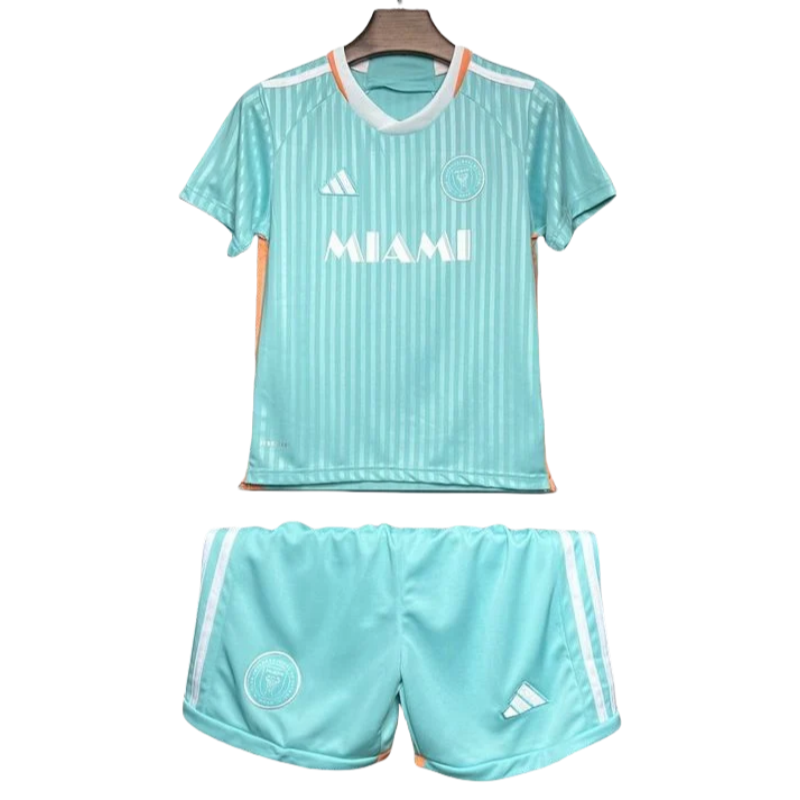 24-25 Inter Miami CF Third Away Soccer Kids Kit Jersey+Shorts