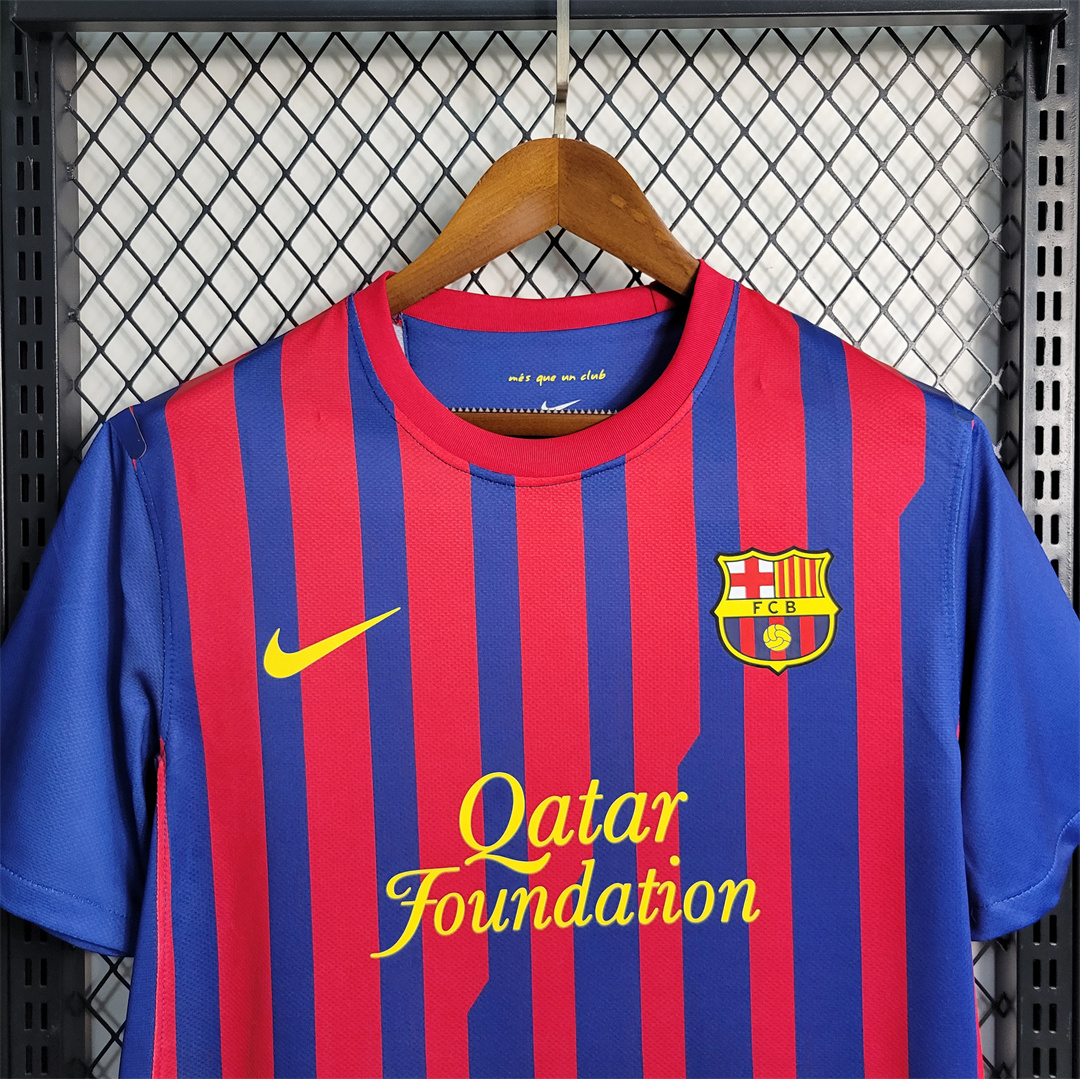 11-12 Barcelona Retro Jersey Home Soccer Shirt