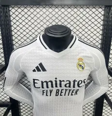 2024-25 Real Madrid Home Long Sleeve Jersey Player Version