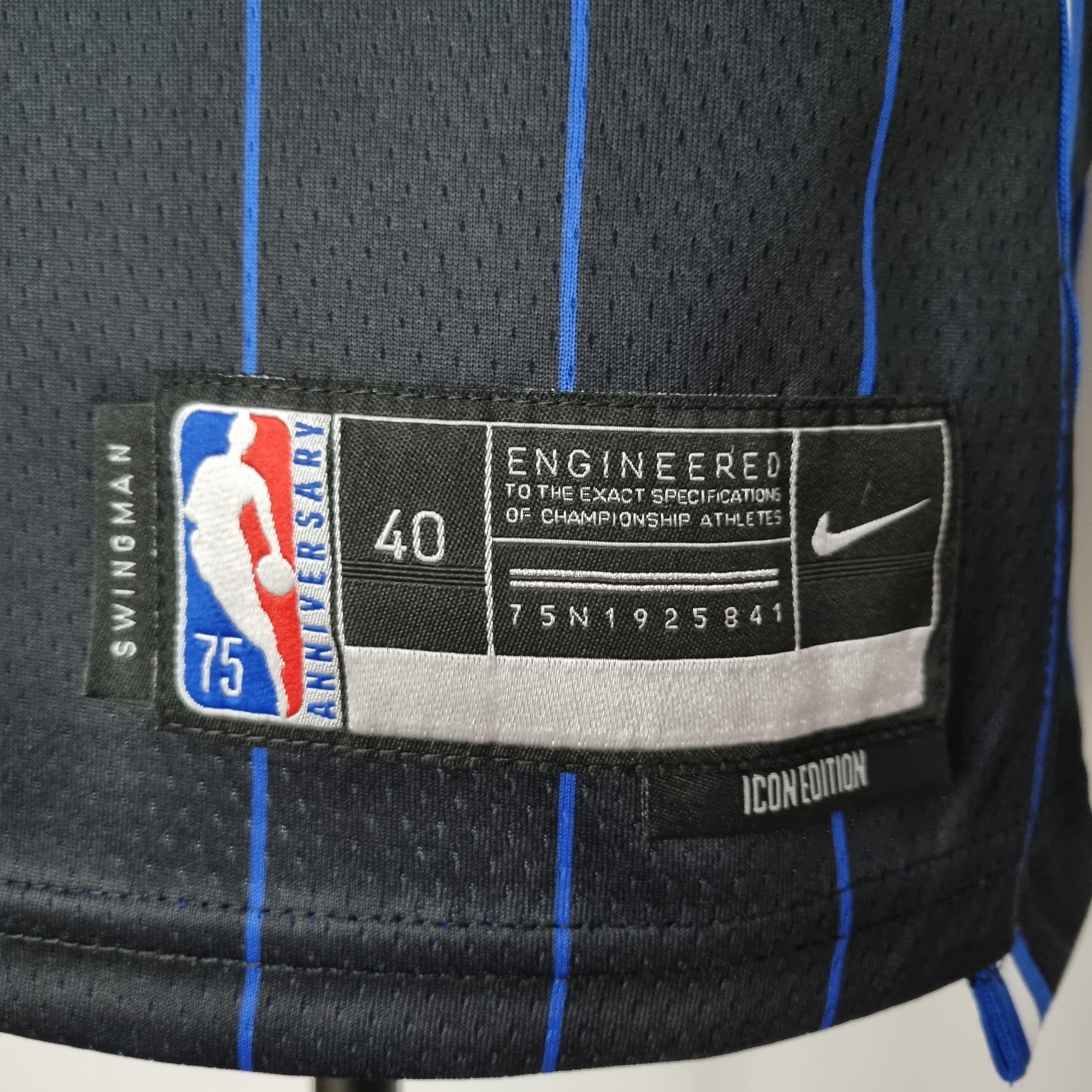 Anthony Orlando Magic 75th Anniversary Swingman Jersey Black
