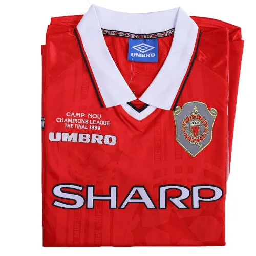 1999/00 Manchester United UCL Final Retro Jersey Home Long Sleeve