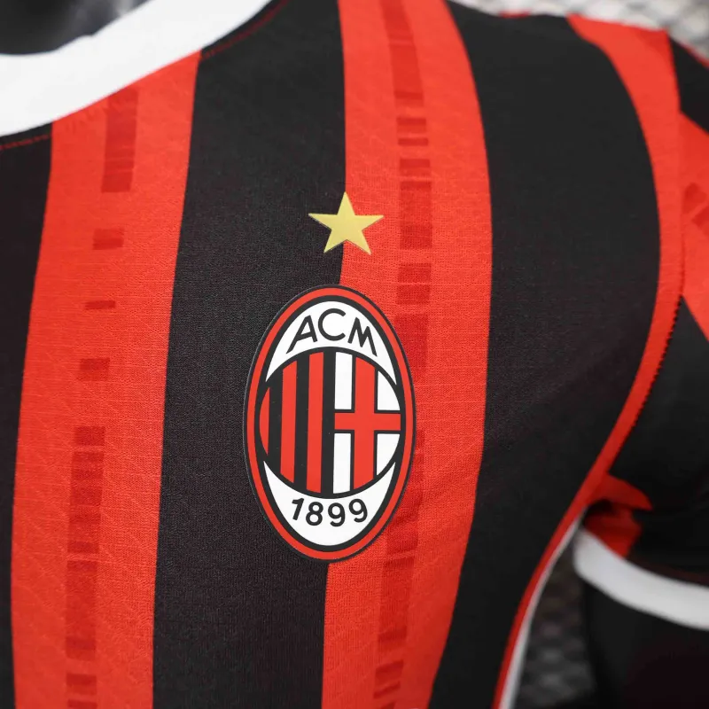 24-25 AC Milan Home Soccer Jersey Player Version