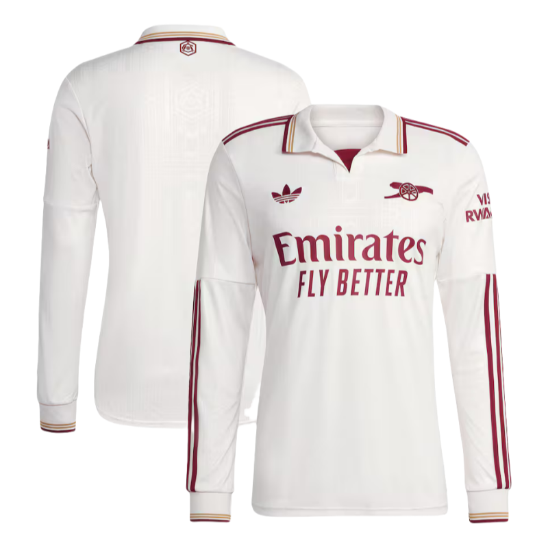 Arsenal Third Away Long Sleeve Football Jersey 2025-2026  Fan version
