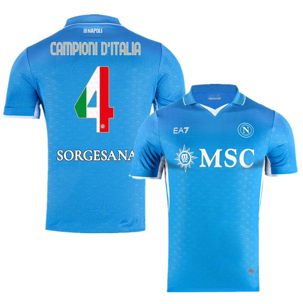 Napoli CAMPIONI D'ITALIA Home Man Jersey 24/25