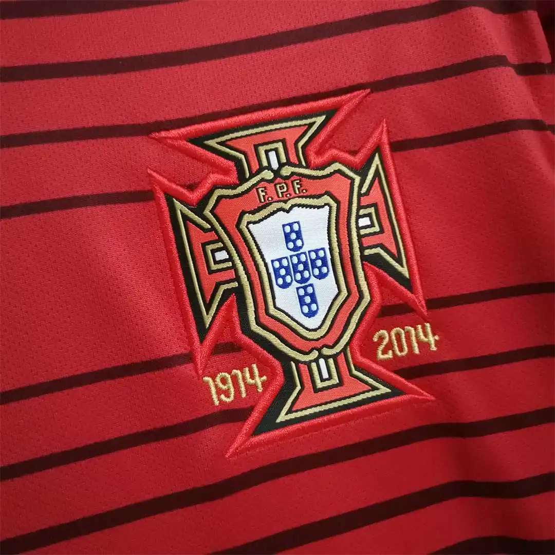2014 Portugal Retro Jersey Home World Cup