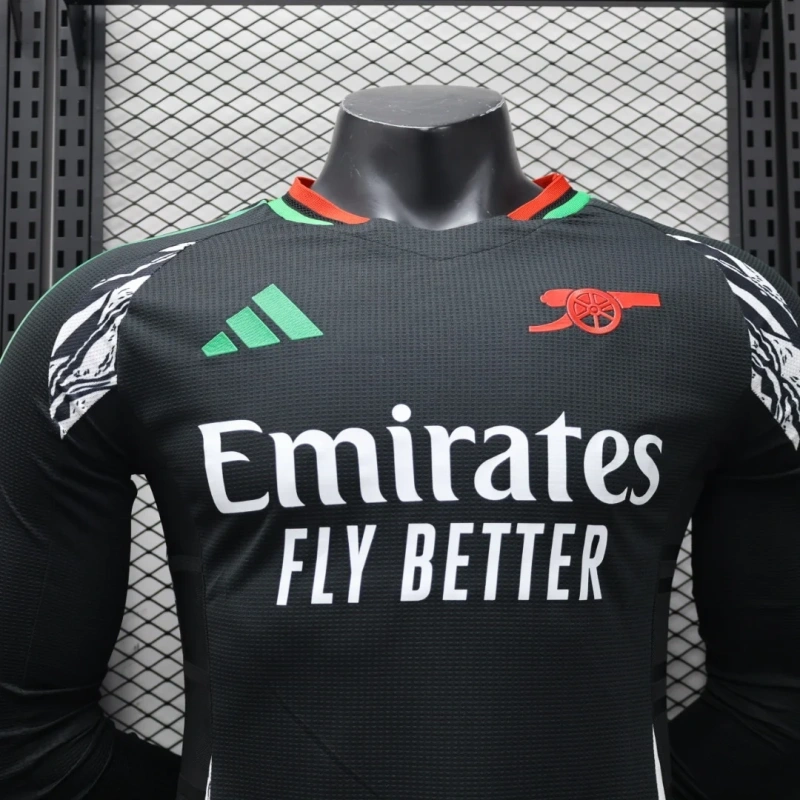 Arsenal Away Long Sleeve Jersey Player Version 2024-25