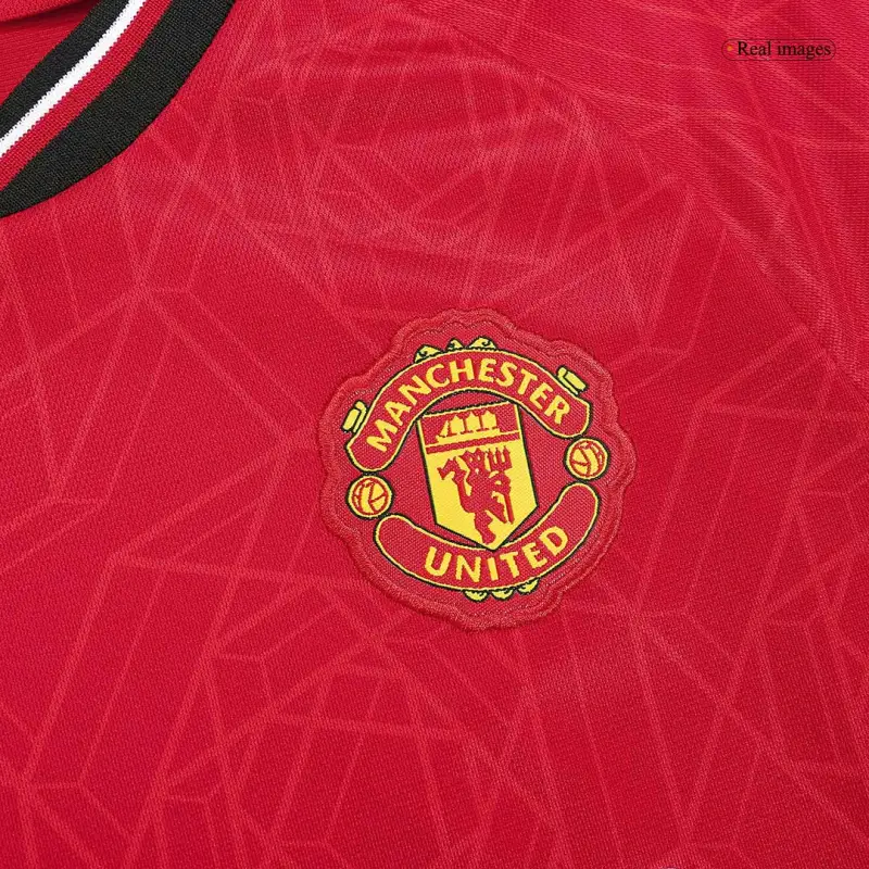 23-24 Kids Manchester United Home Jersey Kit