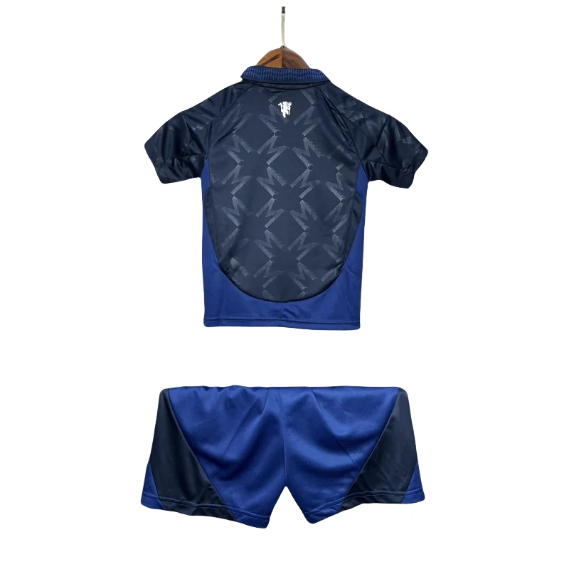 24-25 Manchester United Away Kids Jersey+Shorts