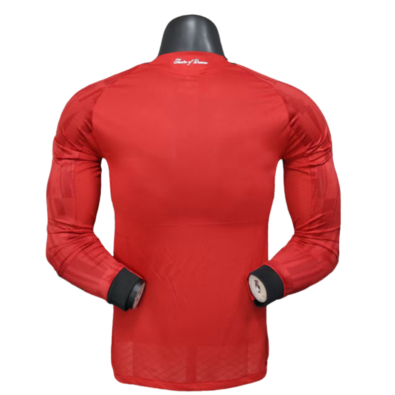 Manchester United Long Sleeve Jersey Home Football Shirt 2025-26-Player version