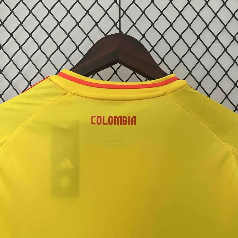 Colombia Nation Home L.Díaz #7 James #10 Football Jersey Copa America 2024