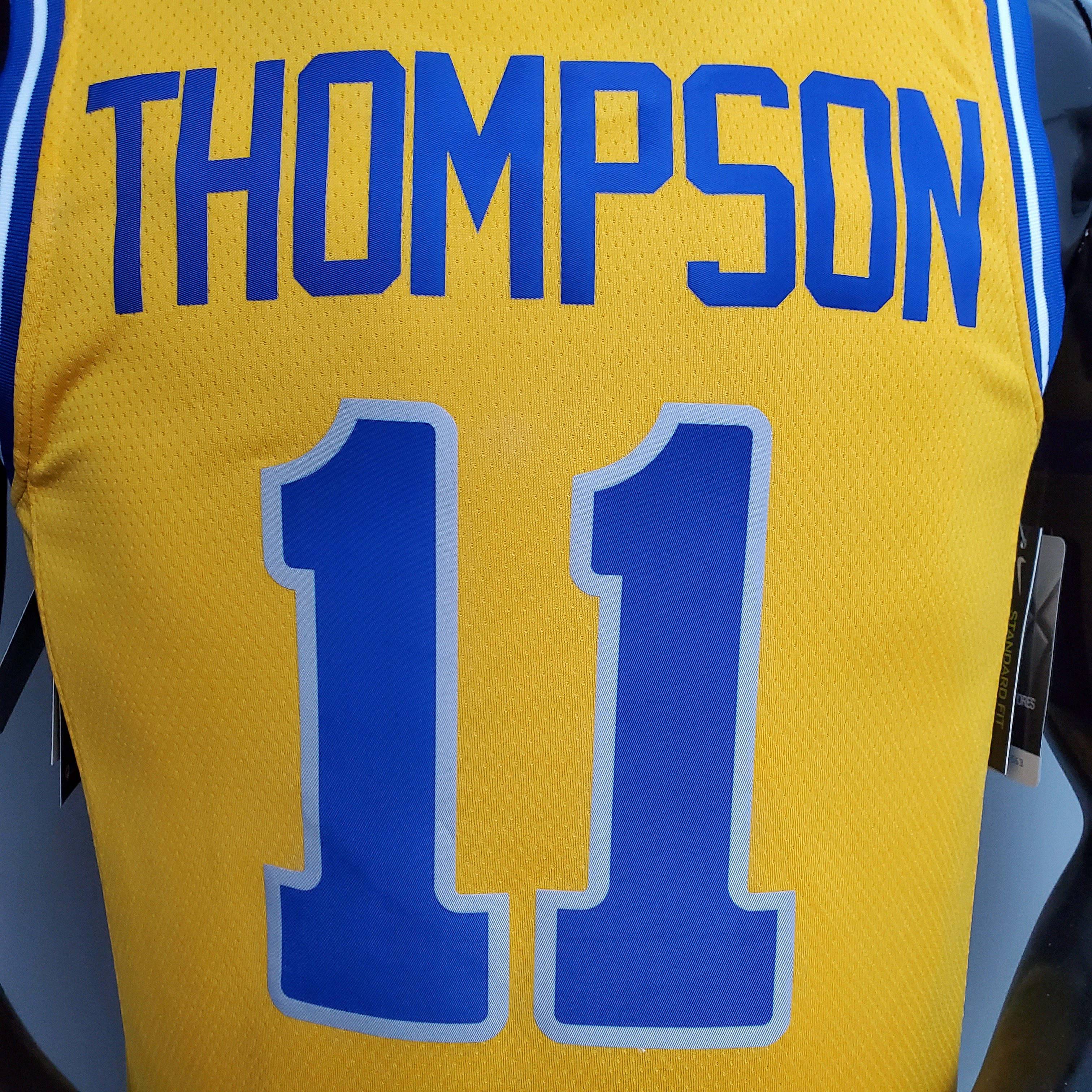 Klay Thompson Golden State Warriors Retro Version Swingman Jersey Yellow