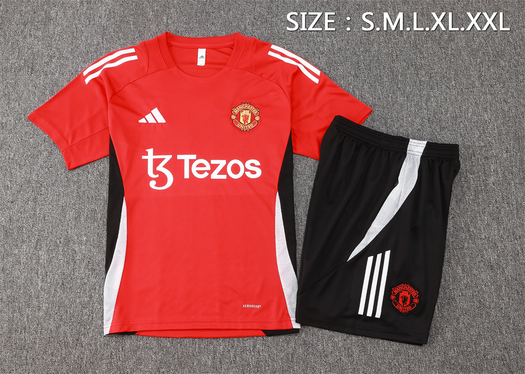 Manchester United Training Short sleeve Suit 24/25