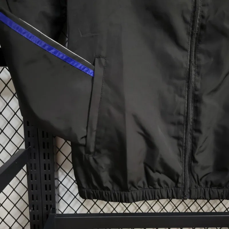 24-25 Real Madrid Windbreaker Black Football Shirt