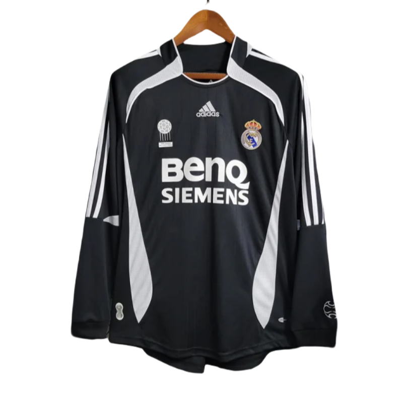 06-07 Real Madrid Away Retro Jersey Long Sleeve