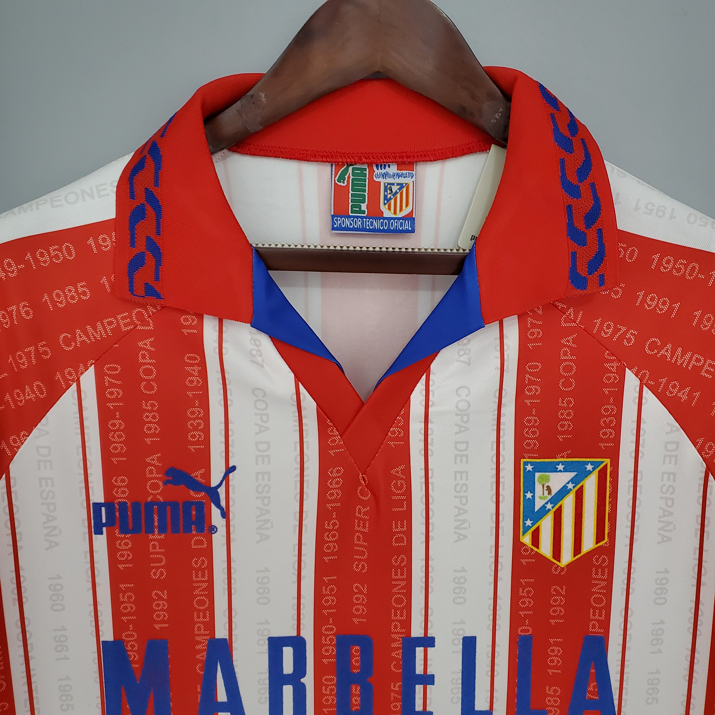 Atletico Madrid Home Retro Jersey 1995/96
