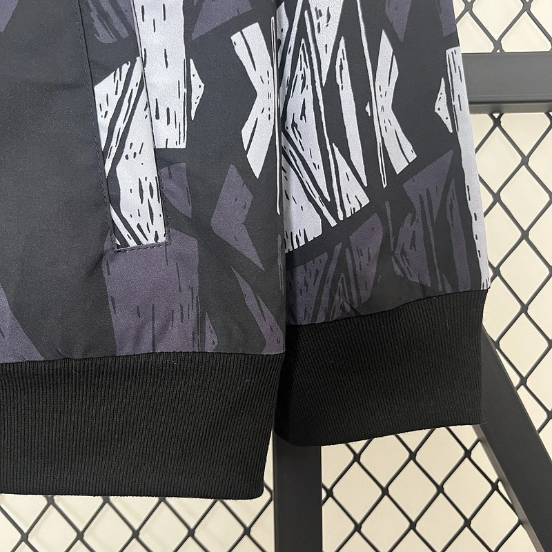 24-25 Arsenal Grey&black Windbreaker Jacket Football