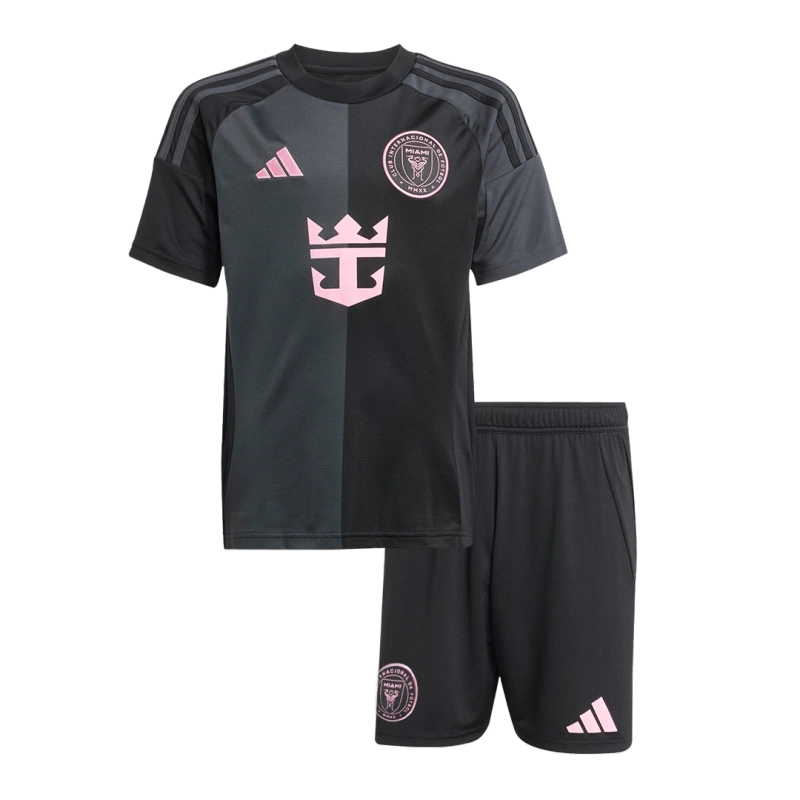 Kids Inter Miami CF Adidas Custom Away Soccer Kits 2025