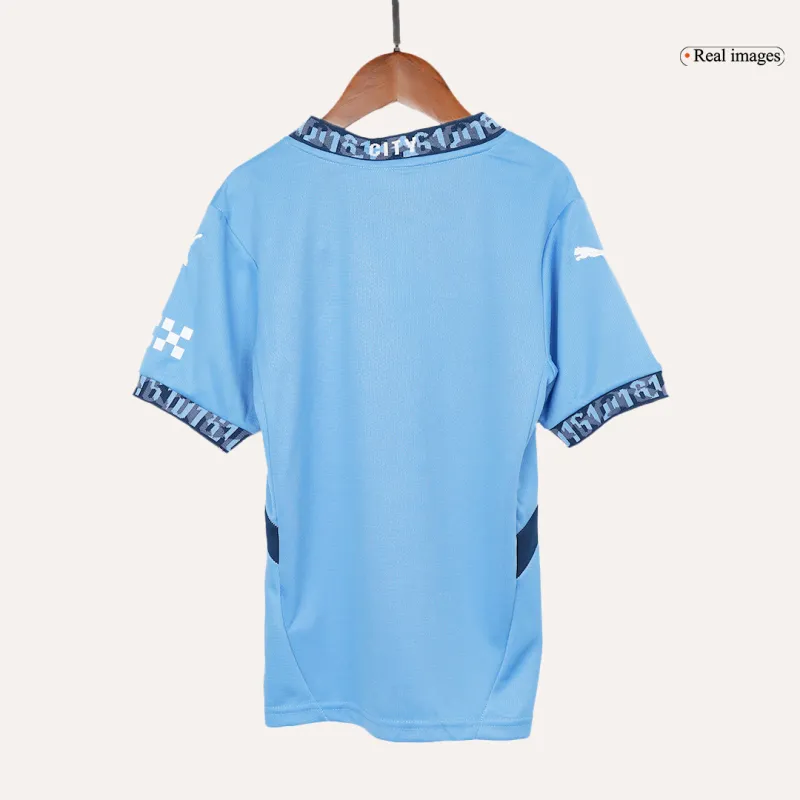 Kids Manchester City Home Jersey Kit Youth Apparels 2024/25