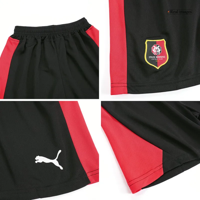 23-24 Kids Stade Rennais Home Kit Jersey+Short