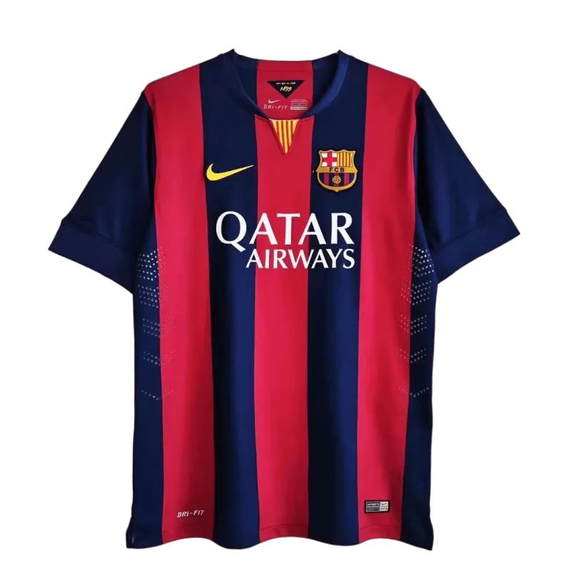 Barcelona Messi #10 Neymar Jr #11 Retro Home Jersey 14/15