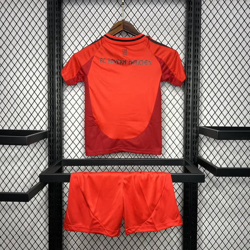 24-25 Bayern Munich Home Soccer Kids Kit Jersey+Shorts