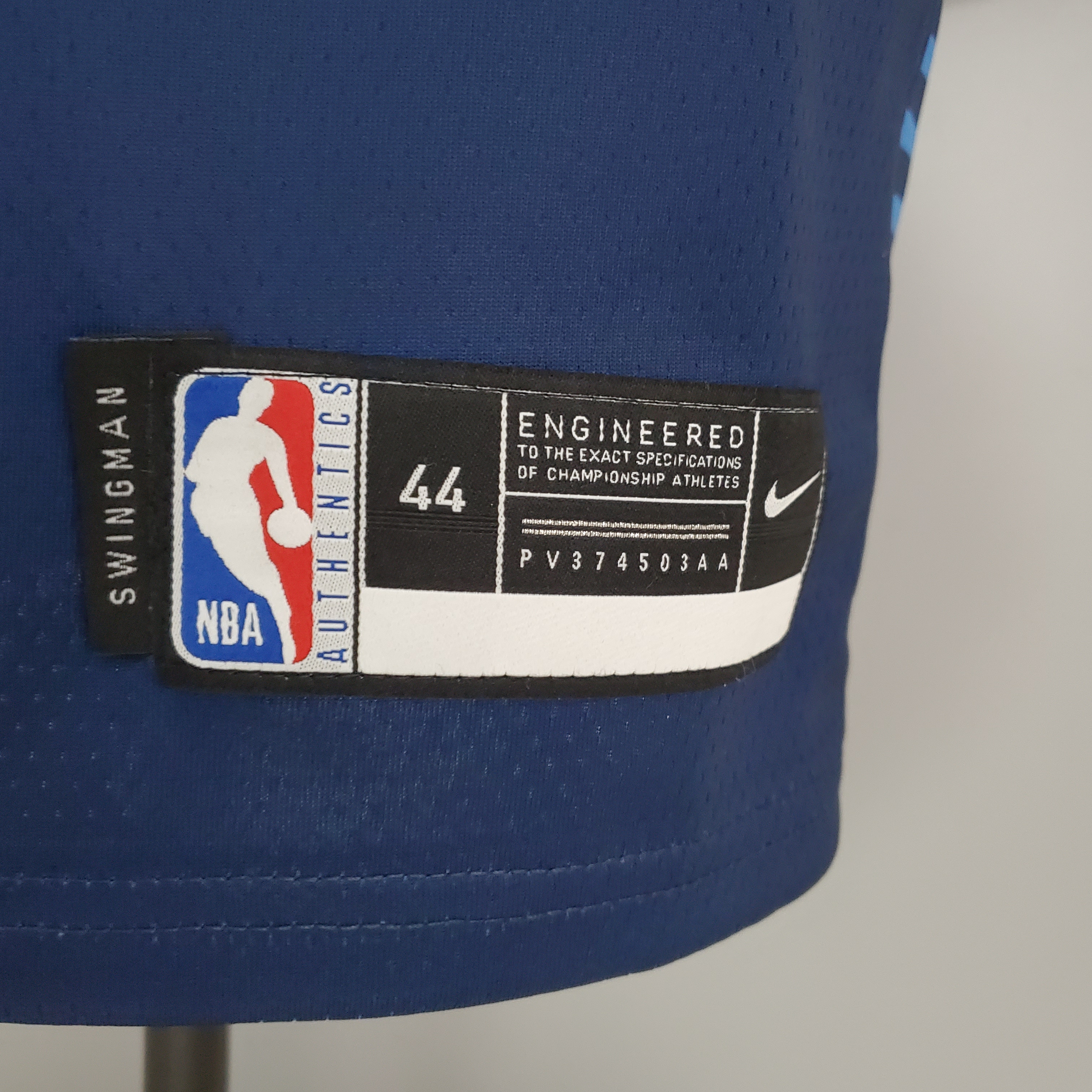 Carmelo Anthony Oklahoma City Thunder Swingman Jersey Blue Stripes