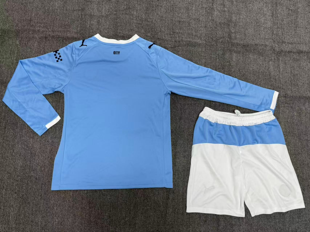 Manchester City Home Long Sleeve Kids Suit 25/26