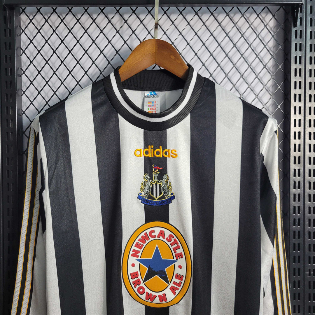 Adidas Newcastle United Retro Home Long Sleeve Football Jersey 97-99