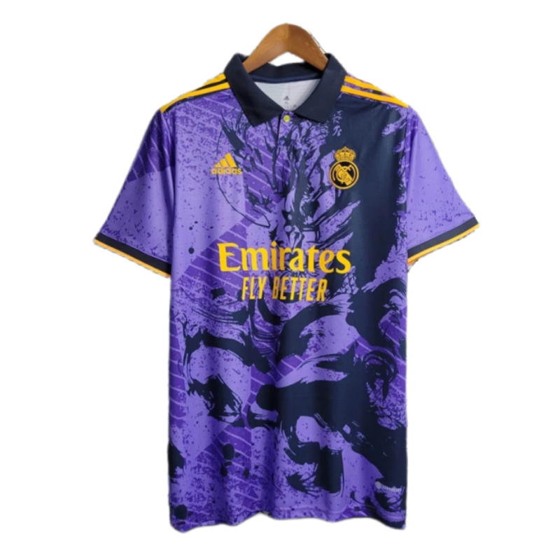 23-24 Real Madrid Chinese Dragon Purple Football Shirt