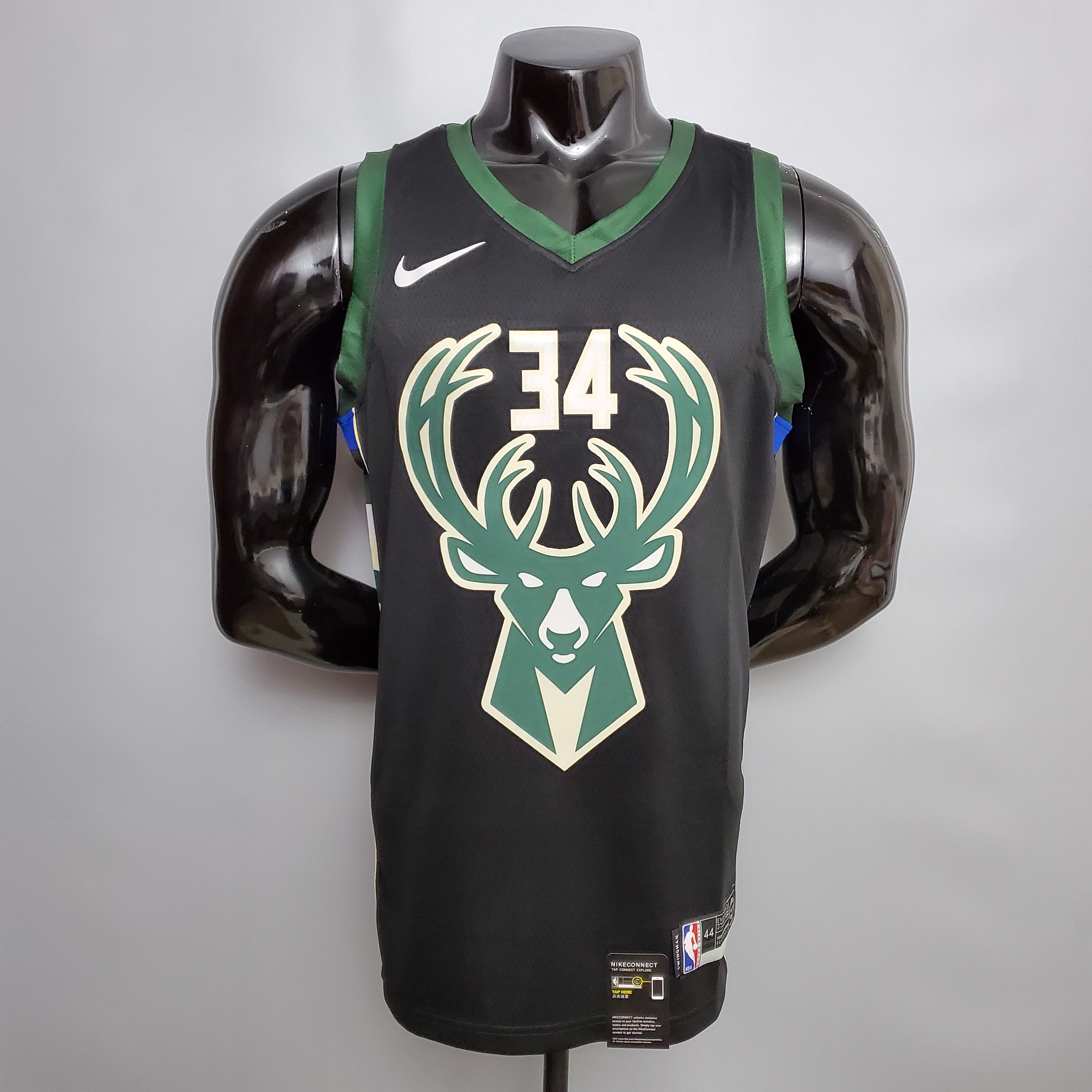 Giannis Antetokounmpo Milwaukee Bucks Swingman Jersey Black