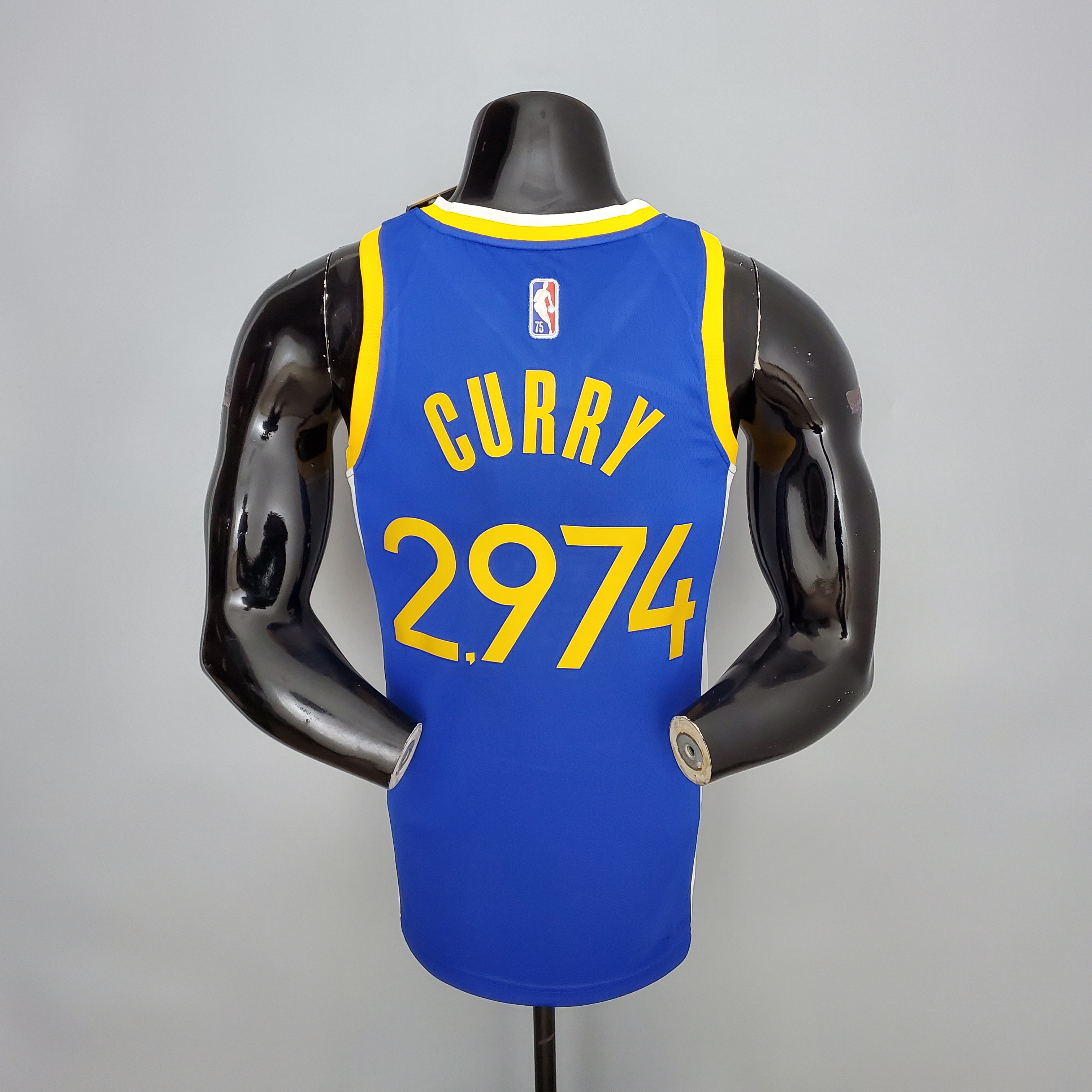 Stephen Curry Golden State Warriors 75th Anniversary Swingman Jersey Blue